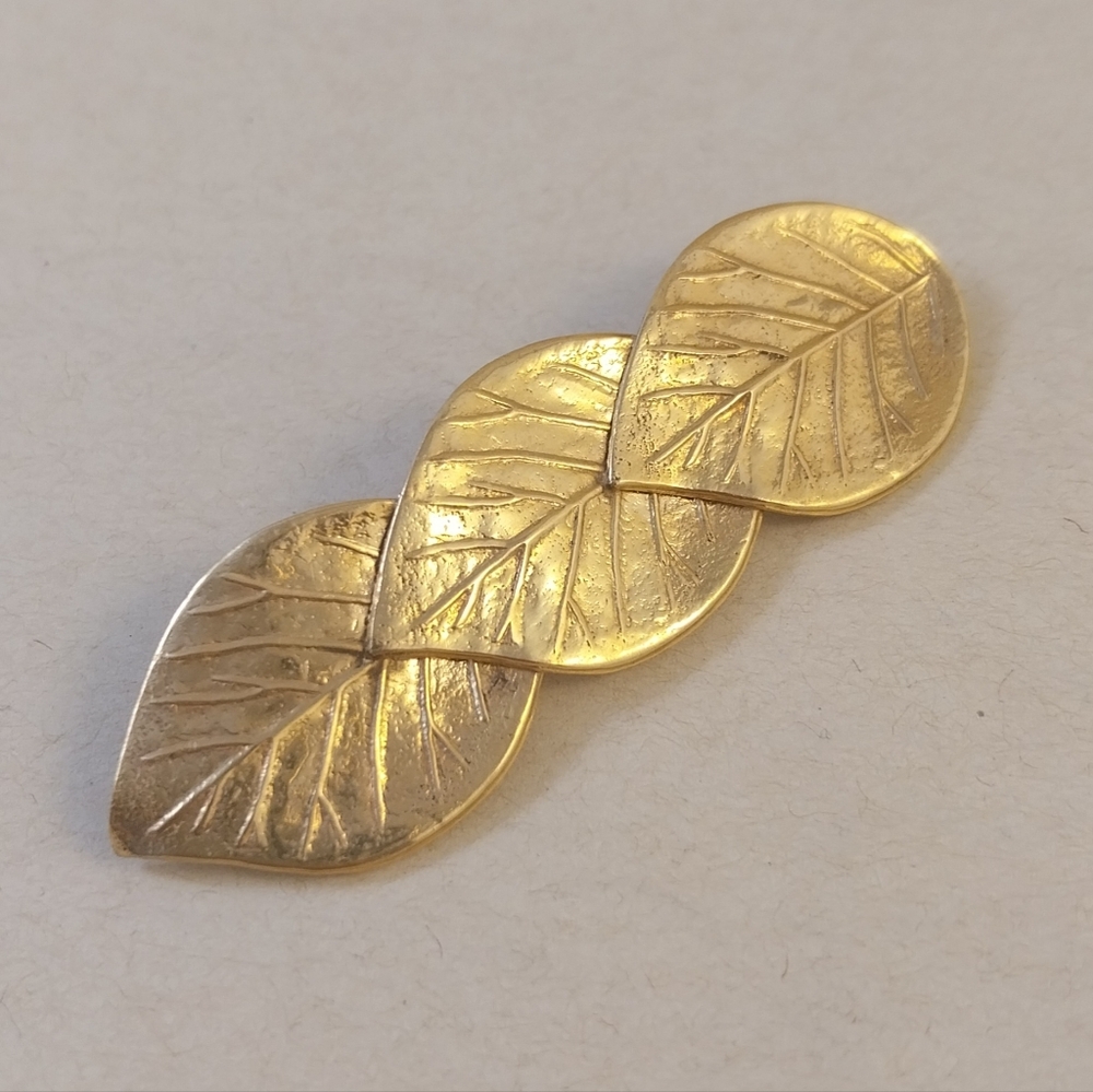 Gold 1/20 14k GF Leaf Brooch